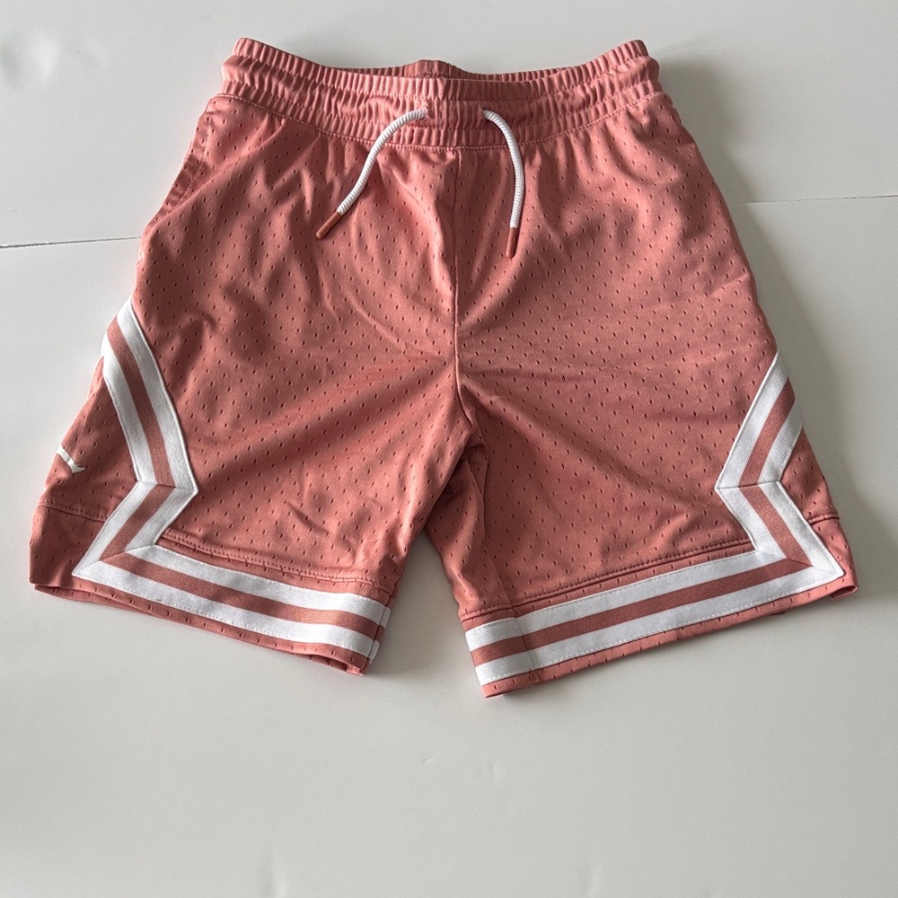 Jordan Kids Coral Shorts with White Accents